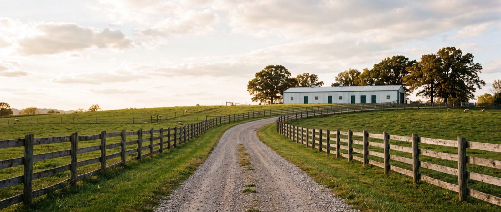 Driveway to Woodbine Hill Kennel